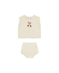 Cherry Knit Baby Set