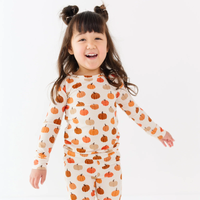 Big Pumpkins Small Ribbed Pajama Set