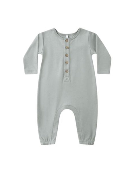 Steel Blue Long Sleeve Jumpsuit