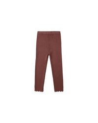 Burgundy Knit Legging