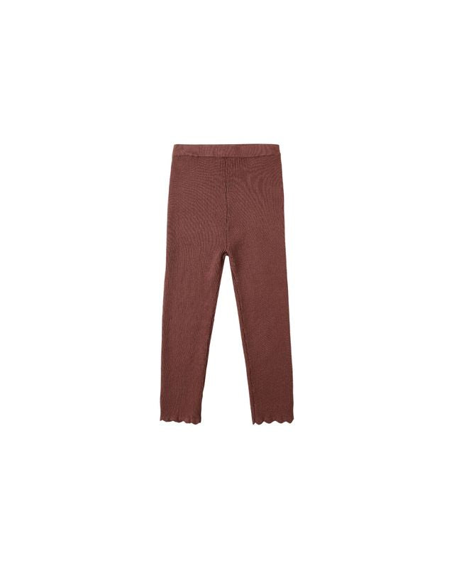 Burgundy Knit Legging