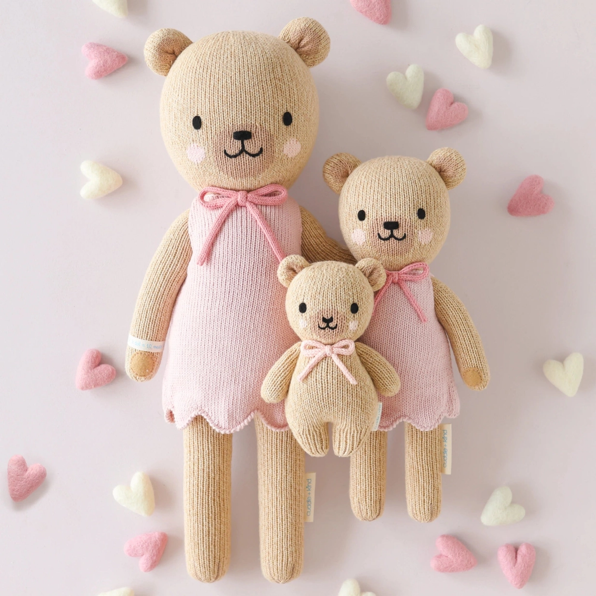 Bella the Honey Bear Knitted Doll