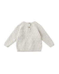 Blue Heather Knit Sweater
