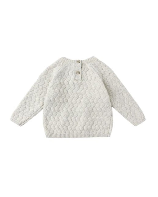 Blue Heather Knit Sweater
