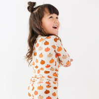Big Pumpkins Small Ribbed Pajama Set