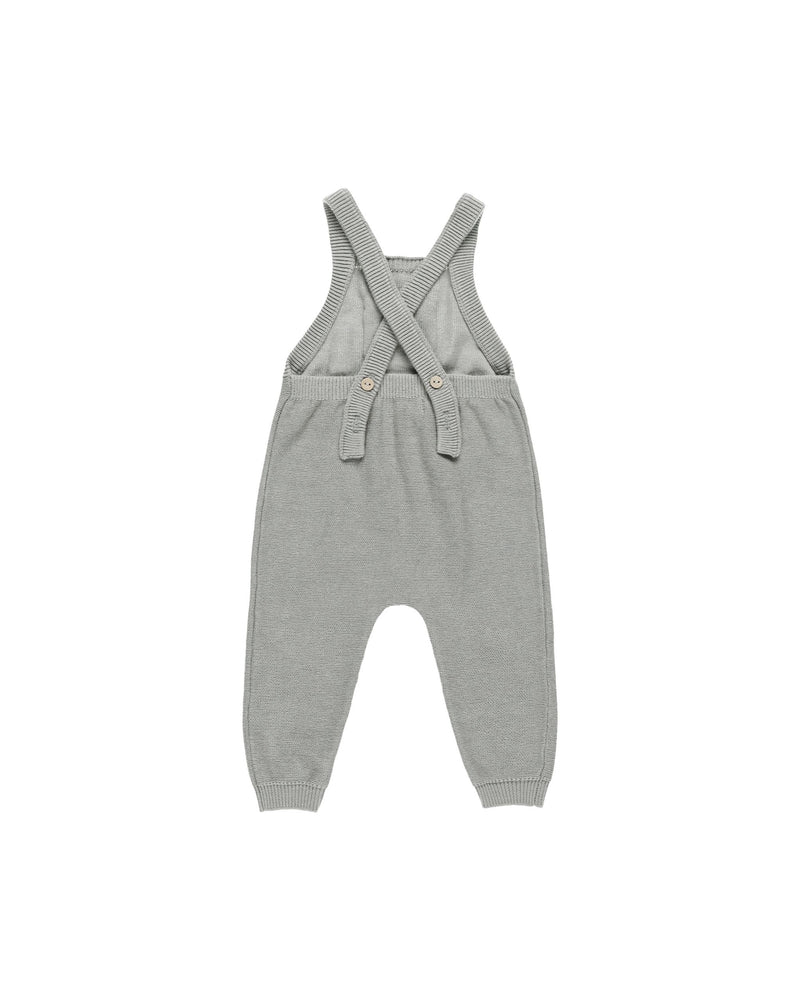 Dusty Blue Knit Overall