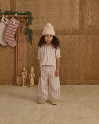 Candy Cane Stripe Ruffle Pajamas