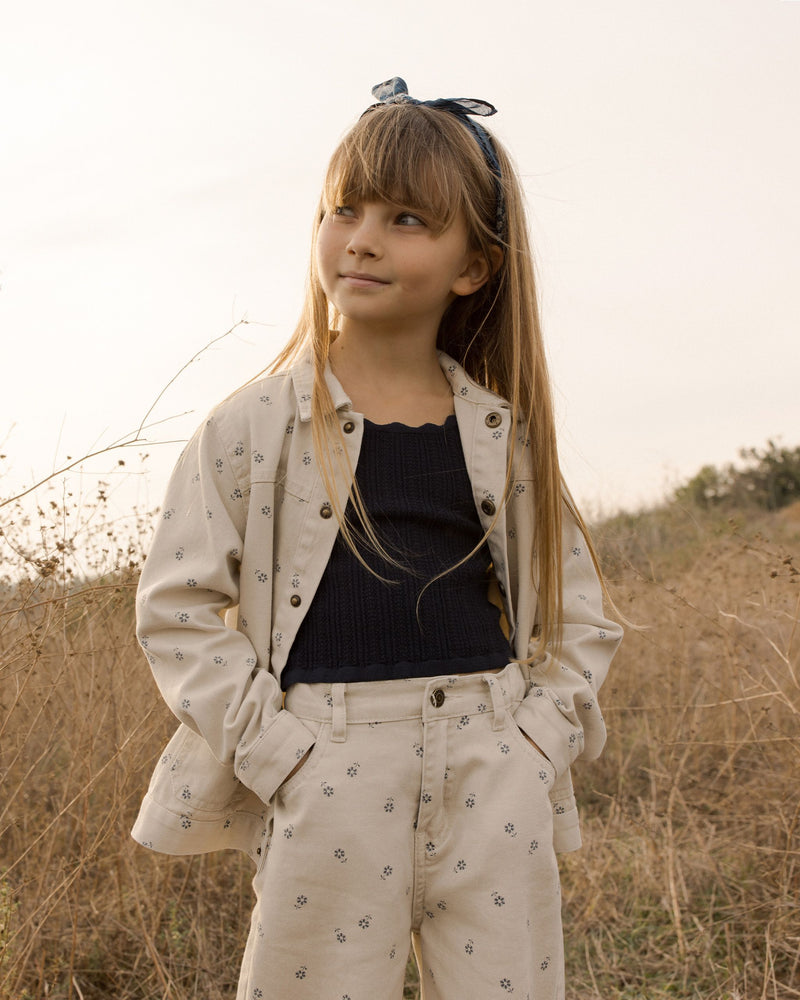 Blue Daisy Denim Jacket