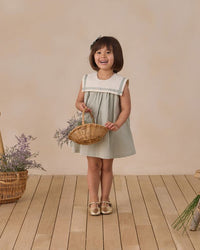 Eucalyptus Check Daisy Dress