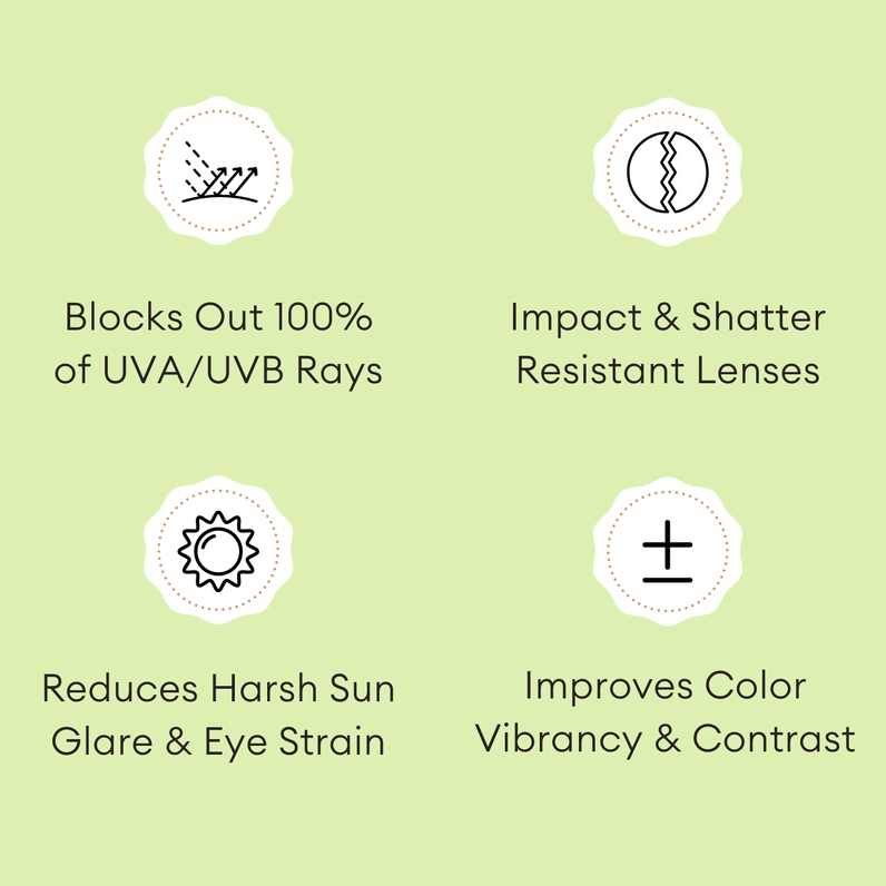 Jet Black Polarized Sunglasses