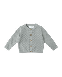 Steel Blue Knit Cardigan