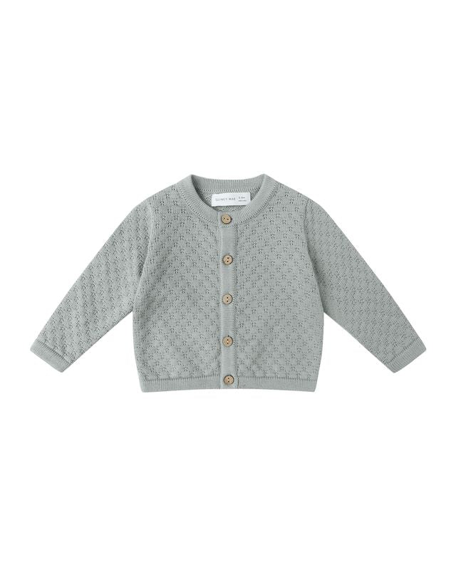 Steel Blue Knit Cardigan