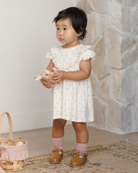 Petit Fleur Pointelle Ruffle Dress
