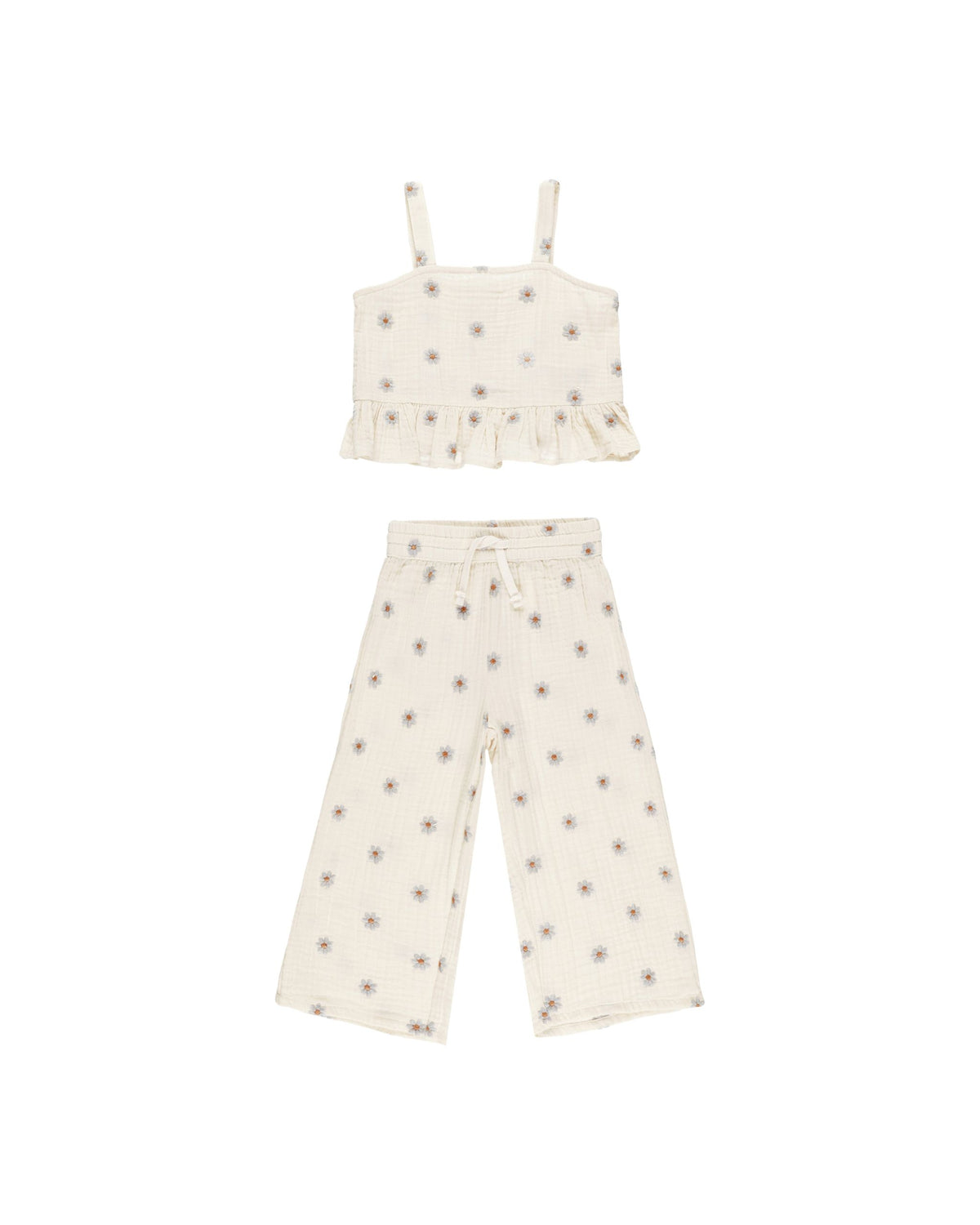 Embroidered Daisy Kayli Set