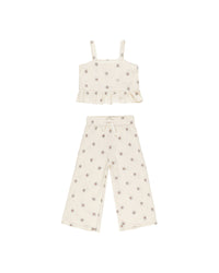 Embroidered Daisy Kayli Set