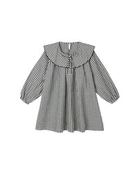 Black Gingham Mini Dress
