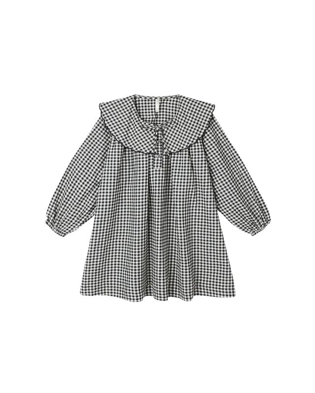 Black Gingham Mini Dress