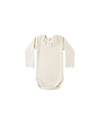 Ivory Ruffle Collar Bodysuit