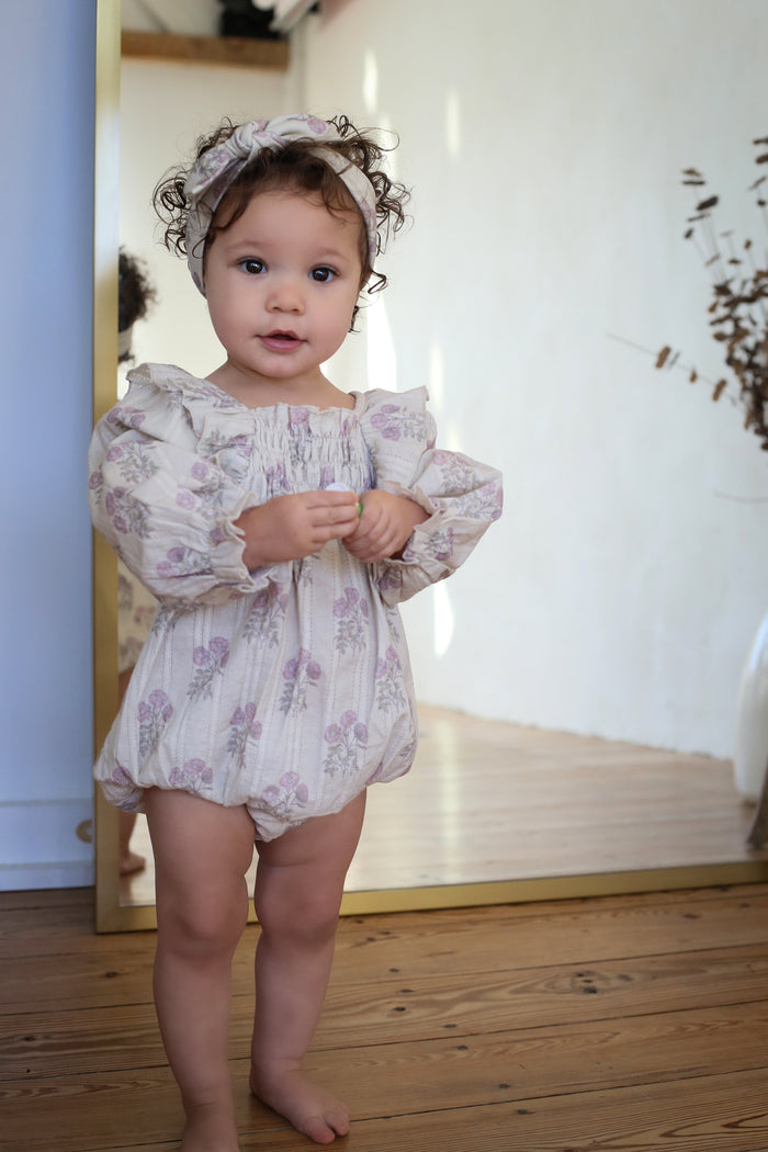 Fox Glove Smocked Romper