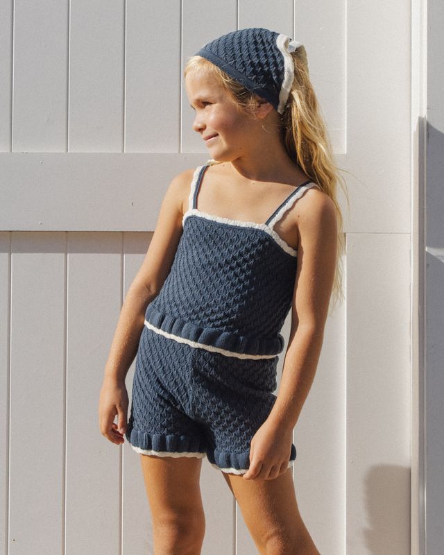 Navy Crochet Naomi Set