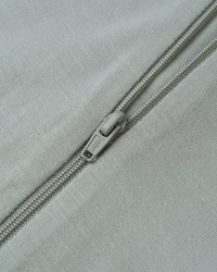 Steel Blue Bamboo Zip Footie