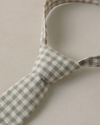 Eucalyptus Check Skinny Tie