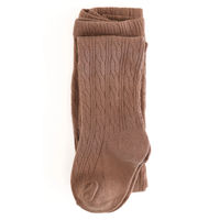 Mocha Cable Knit Tights