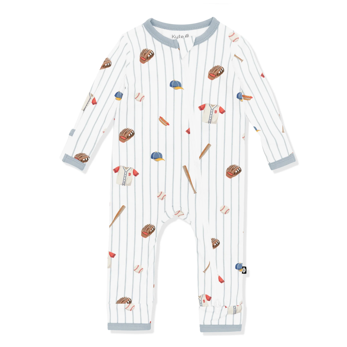 Home Run Bamboo Zippered Romper