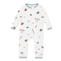 Home Run Bamboo Zippered Romper