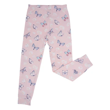 Pink Butterfly Pyjamas Pink Butterfly Daisy Bamboo Pajama Set – Pen + Nash Co.