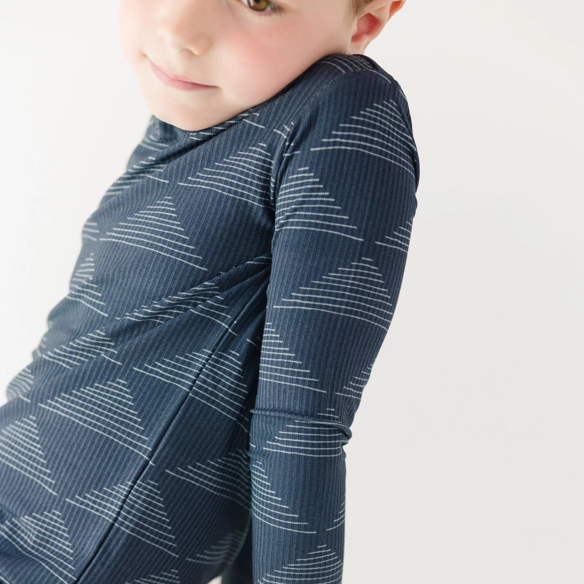 Triangles Small Ribbed Pajama Set