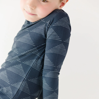 Triangles Small Ribbed Pajama Set
