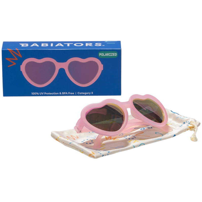 Pink Heart Polarized Sunglasses