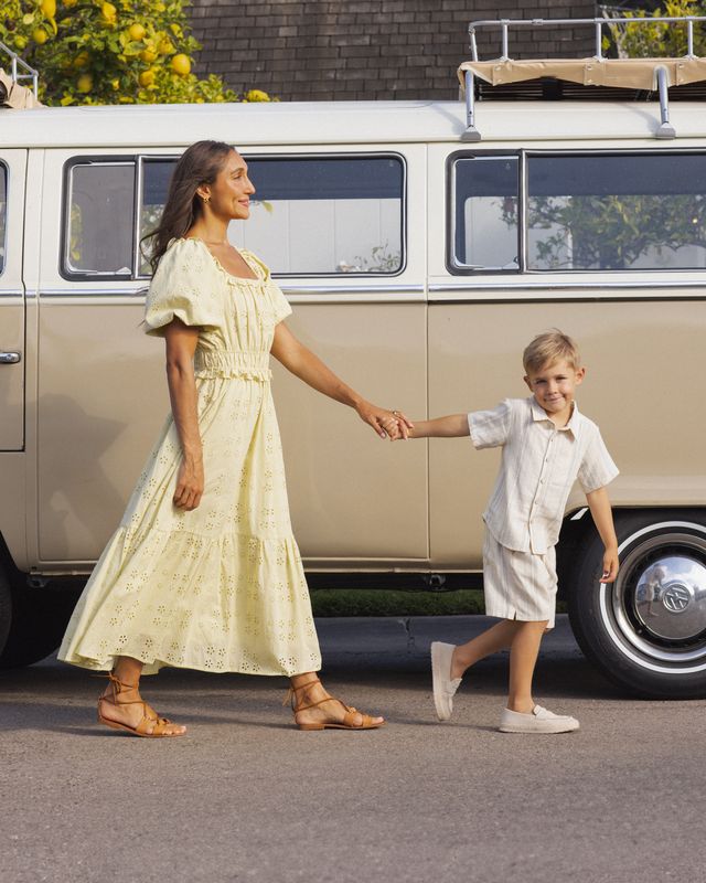 Sea Stripe Collared Short Sleeve Shirt