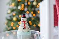 Wooden Snowman Stacking Toy