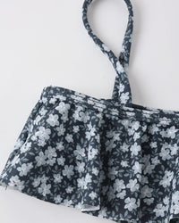 Navy Floral Skirted Bikini