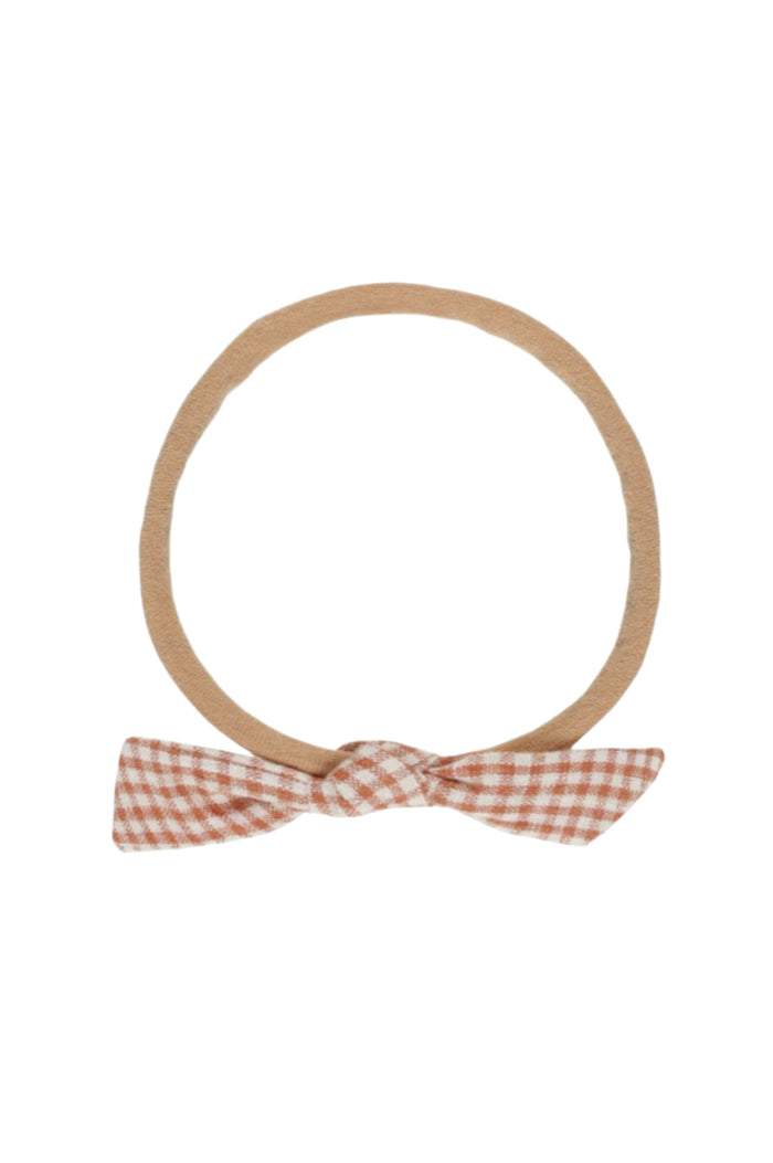 Poppy Gingham Little Knot Headband