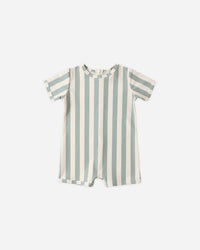 Green Stripe Shorty One-Piece