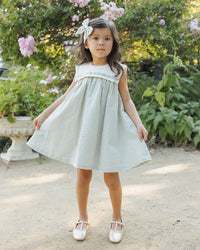 Eucalyptus Check Daisy Dress