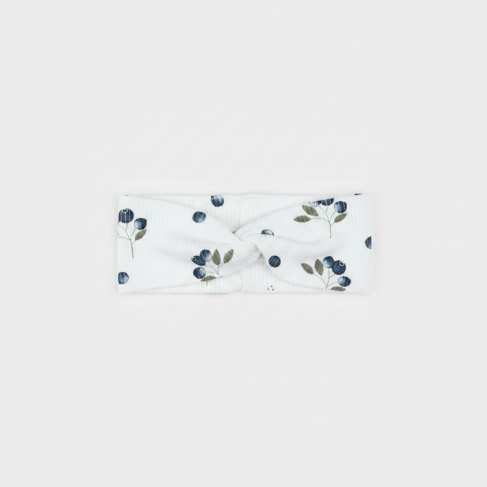 Blueberries Ribbed Headband
