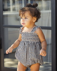 Black Check Julia Romper