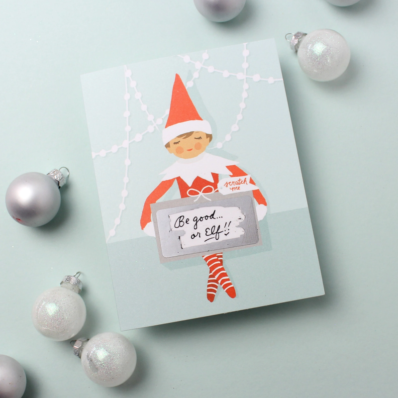 Elf Scratch-Off Card