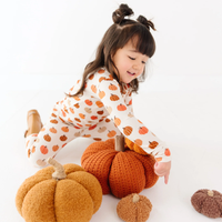 Big Pumpkins Small Ribbed Pajama Set