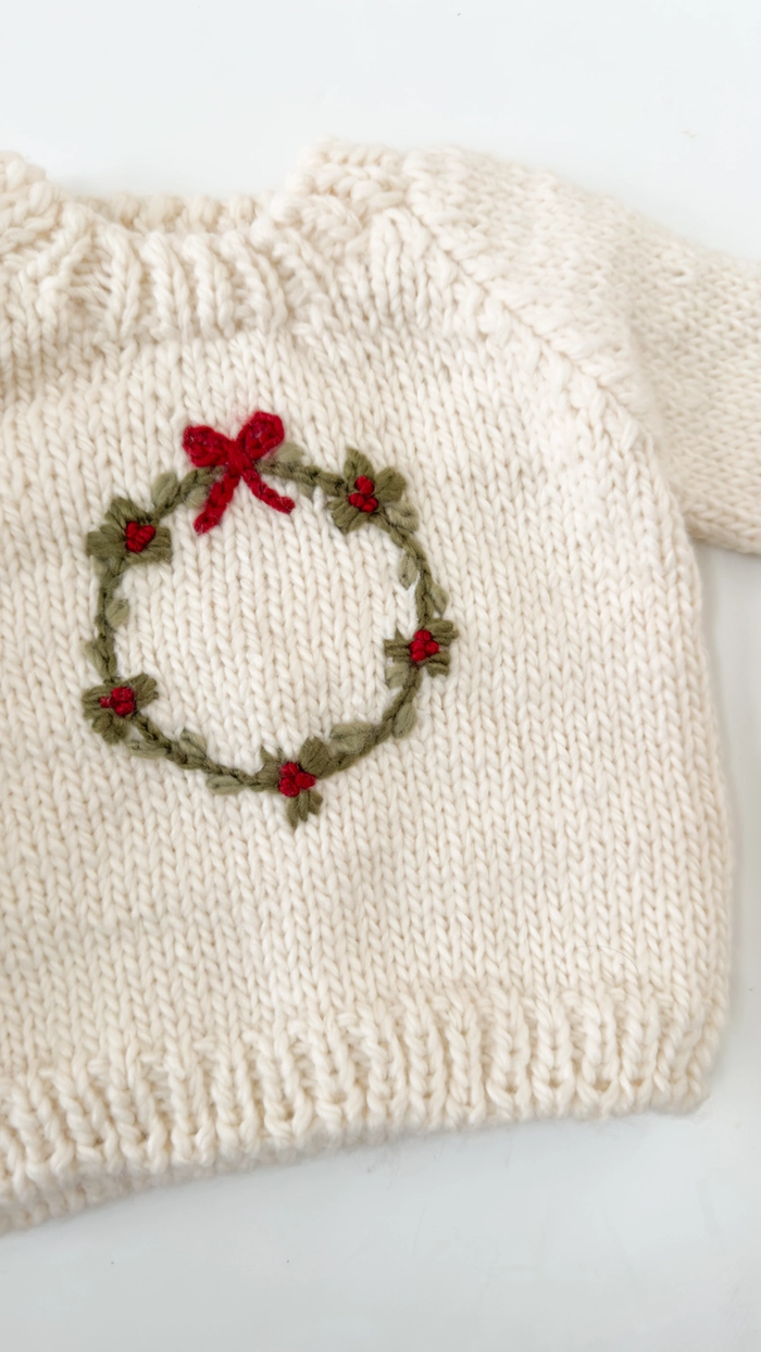Wreath Knitted Sweater