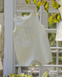 Eucalyptus Check Georgie Romper