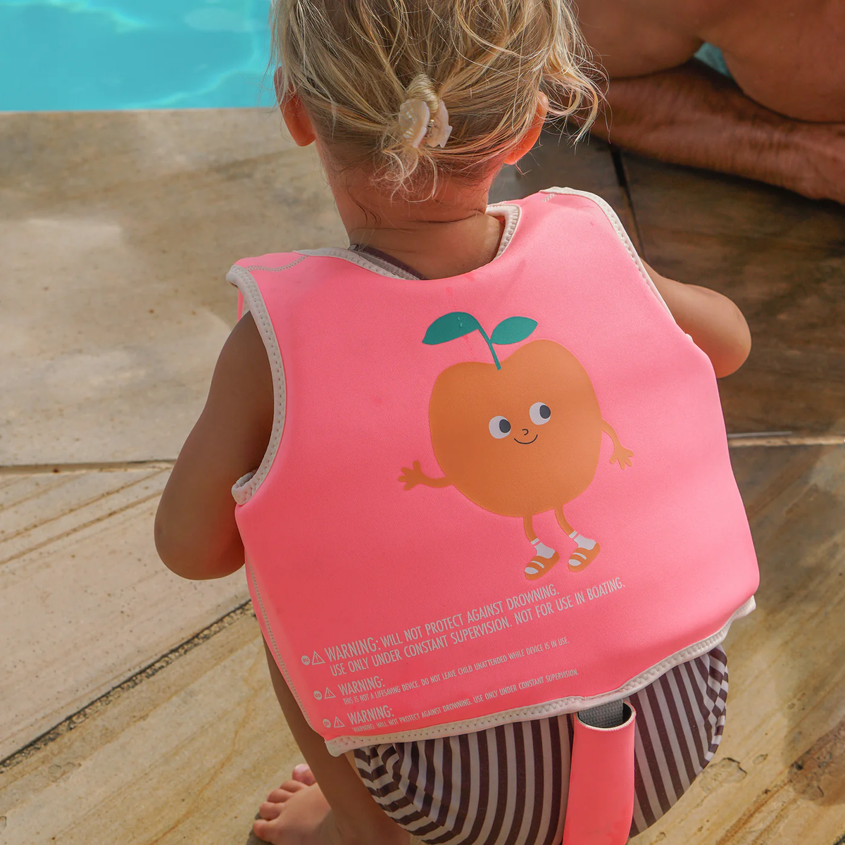 Neon Pink Peach Float Vest