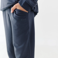 Dark Navy Bamboo Terry Joggers