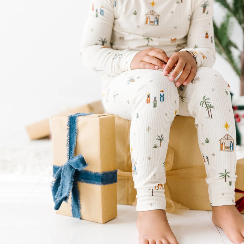 Nativity Bamboo Two-Piece Set