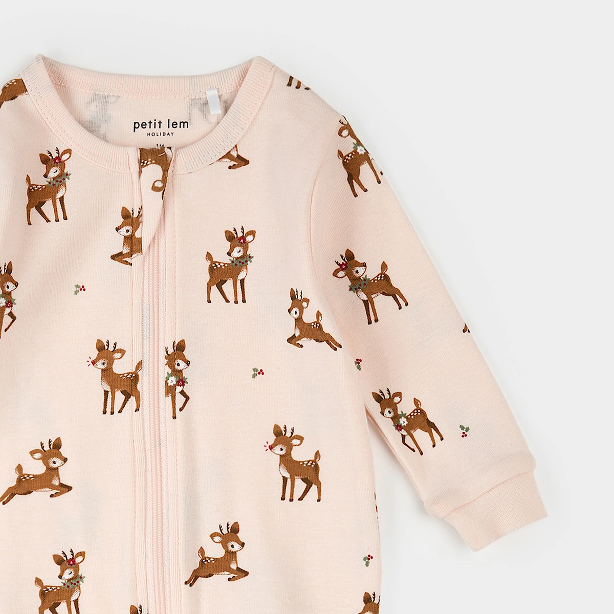 Reindeer Pink Pajama Sleeper