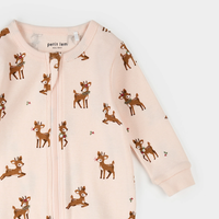 Reindeer Pink Pajama Sleeper